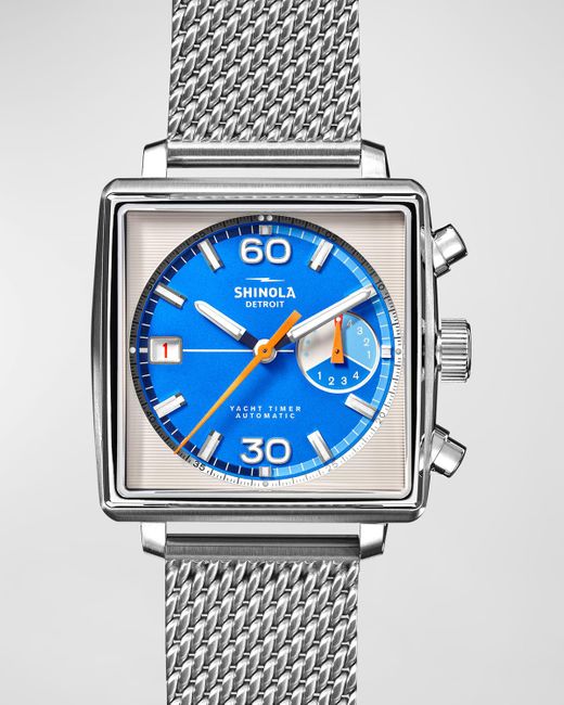 Shinola Blue Mackinac Bracelet Watch, 40Mm for men