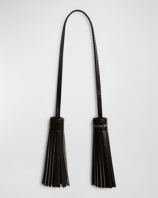 Golden Goose Deluxe Brand Black Leather Tassel Charm