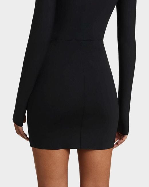 Commando Black Neoprene Micro-Mini Skirt