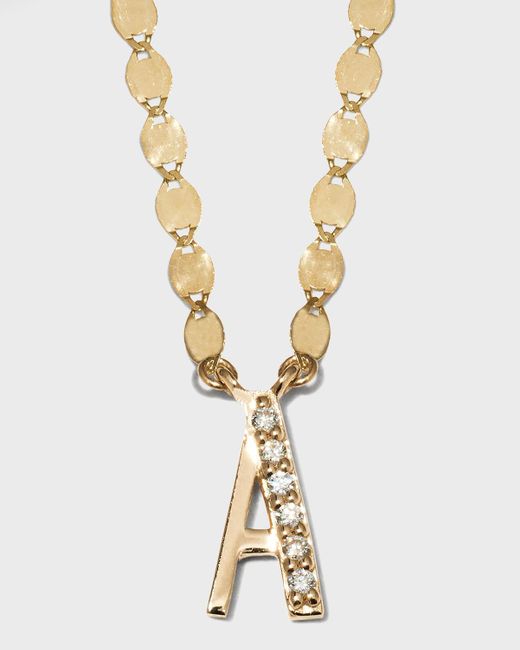 Lana Jewelry Metallic Get Personal Initial Pendant Necklace With Diamonds