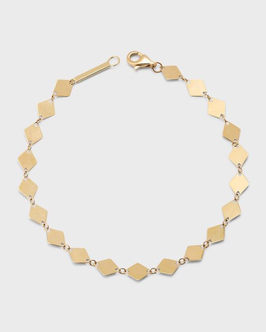 Lana Jewelry Natural 14k Yellow Gold Single Strand Laser Kite Chain Bracelet