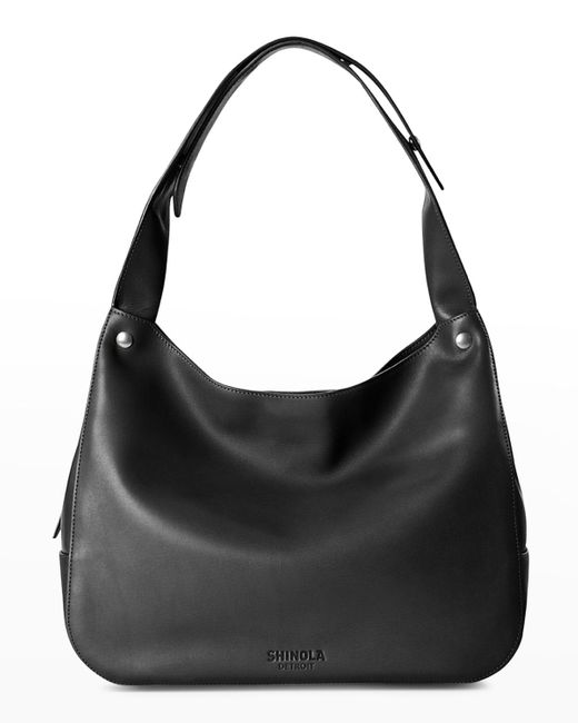 Shinola The Snap Leather Shoulder Bag in Black Lyst