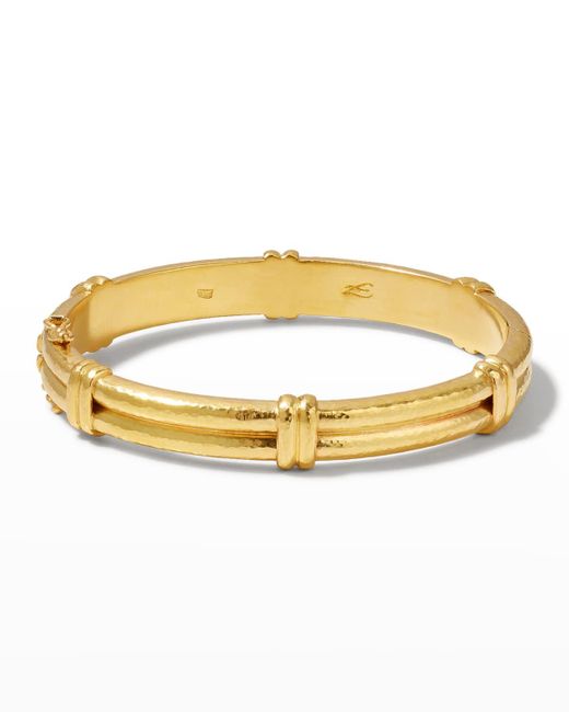 Elizabeth Locke Metallic 19k Gold Banded Bangle Bracelet