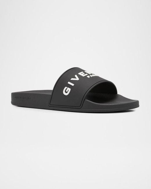 Givenchy Black Apos;S Logo Slide Sandals for men