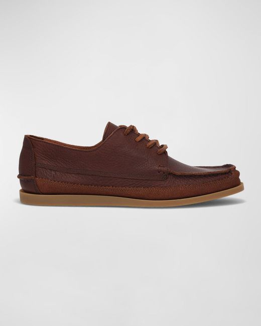 Frye Brown Mason Field Leather Moccasin Sneaker Loafers for men