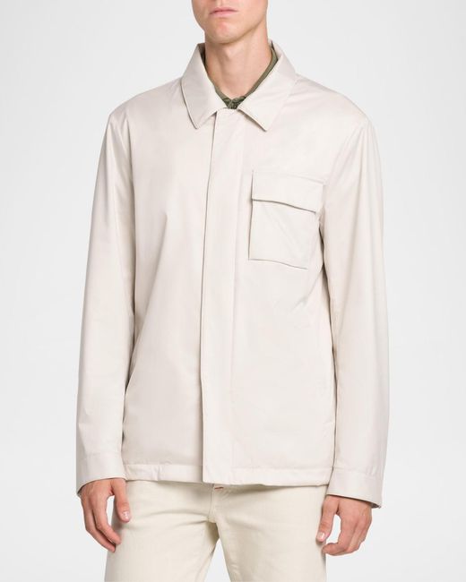 Kiton Natural Apos;S Shirt Jacket for men