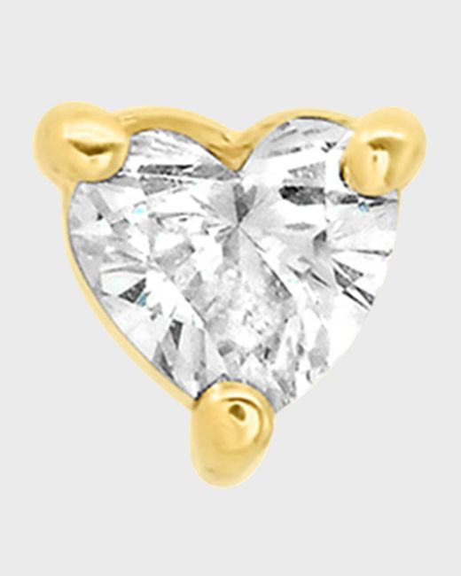 Jennifer Meyer Metallic Heart-cut Diamond Stud Earring, Single
