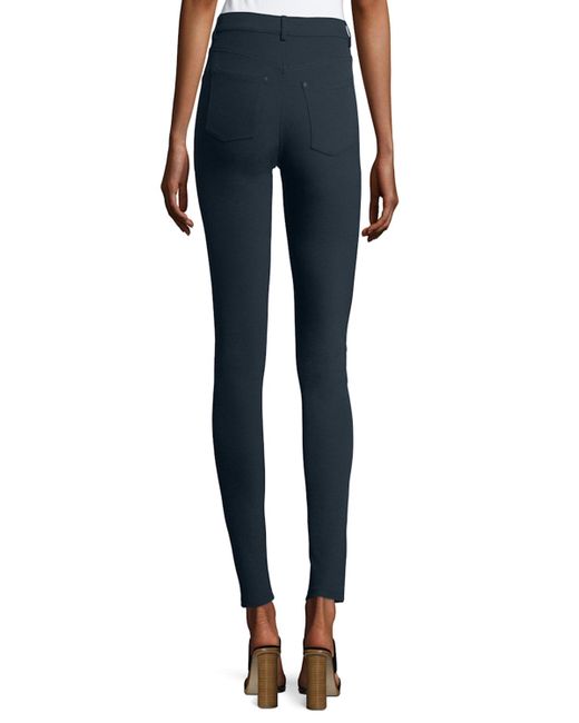 Lafayette 148 New York Blue Mercer Acclaimed Stretch Mid-rise Skinny Jeans