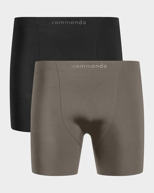 Commando Gray Apos;S Ultimate Bonded 2-Pack Micro-Tech Boxer Briefs for men