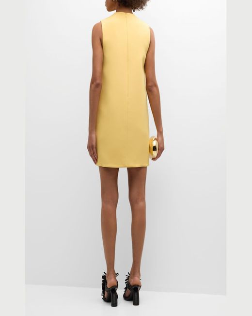 Alexis Yellow Vango Sleeveless Embellished Mini Shift Dress
