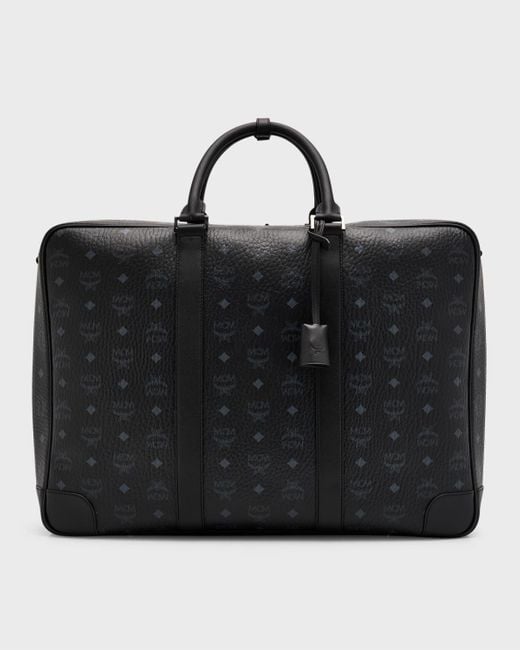 MCM Black Ottomar Suitcase for men