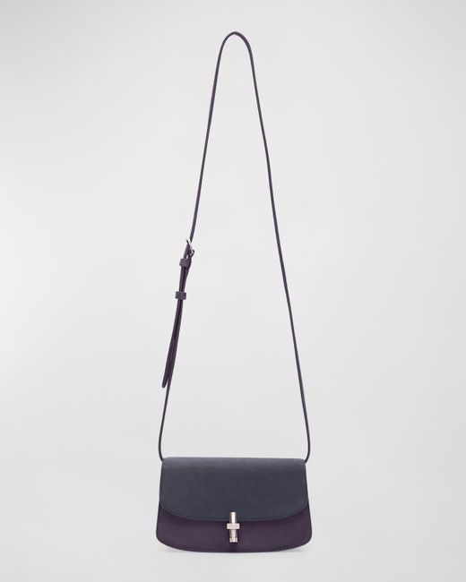 The Row White Sofia East-west Crossbody Bag In Leather