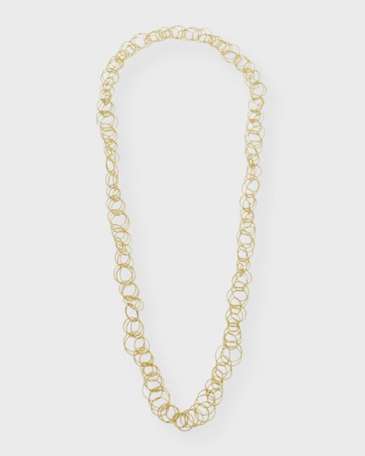 Buccellati White 18k Yellow Gold Hawaii Long Necklace
