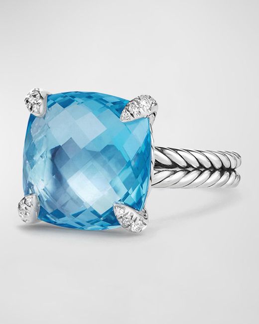 David Yurman Blue 14mm Chatelaine Ring