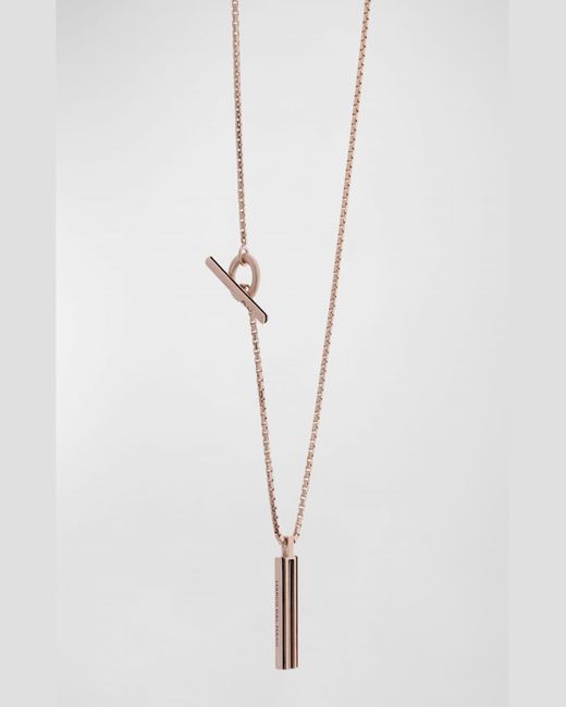 MARCO DAL MASO Metallic Acies Bar Pendant Necklace for men