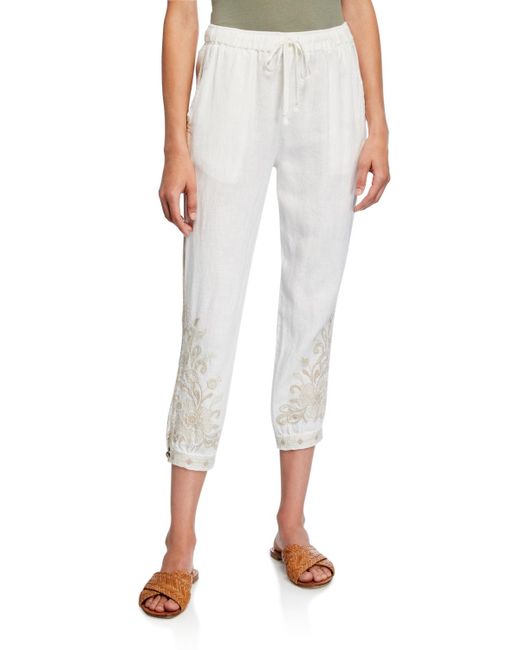 linen jogger pants