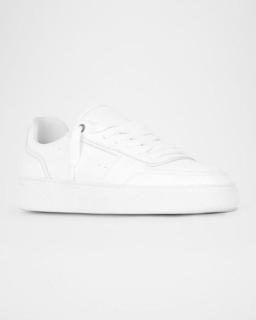 Represent White Initial Leather Low-Top Sneakers for men