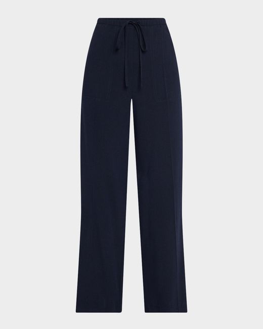 Totême  Blue Fluid Winter Drawstring Trousers
