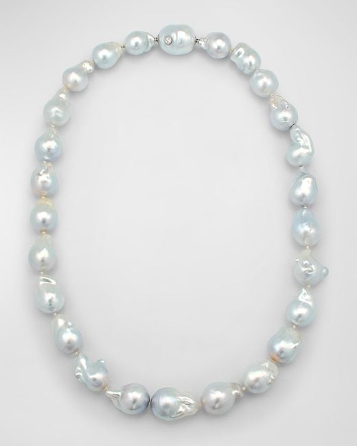 Margot McKinney Jewelry White Baroque South Sea Pearl Necklace