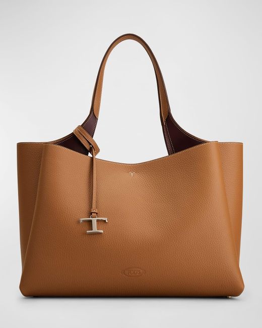 Tod's Brown Apa 2 Shopper Leather Tote Bag