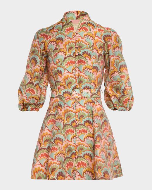 mestiza Women's Valencia Belted Fit & Flare Mini Dress