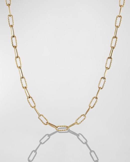 David Yurman Multicolor Dy Madison Chain Necklace In 18k Gold, 4mm, 18"l