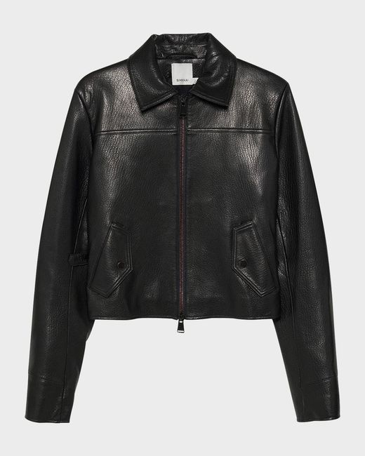 Jonathan Simkhai Black Freeman Leather Jacket