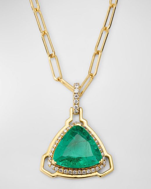 Goshwara Metallic G-One 18K & Diamond Pendant Necklace