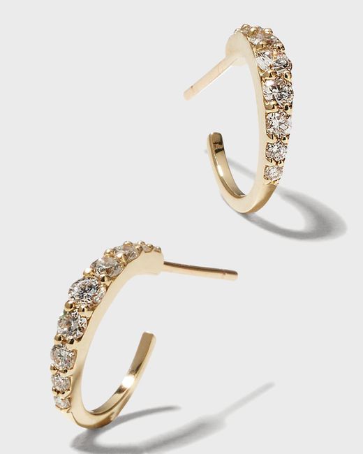 Lana Jewelry Natural Flawless Graduating Huggie Earrings