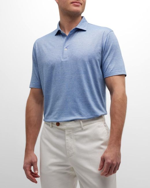 Peter Millar Blue Apos;S Excursionist Flex Polo Shirt for men