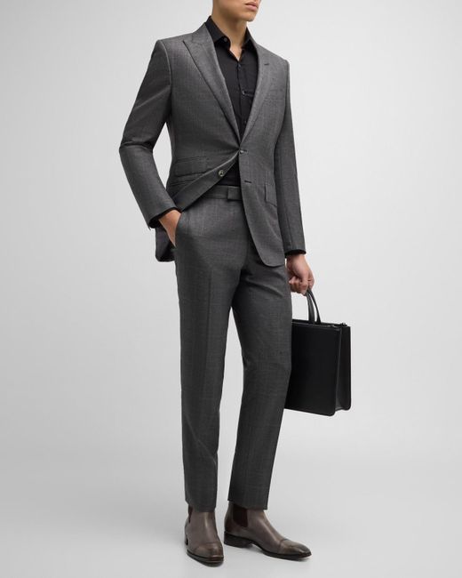 Tom Ford Gray O'Connor Prince Of Wales Suit for men