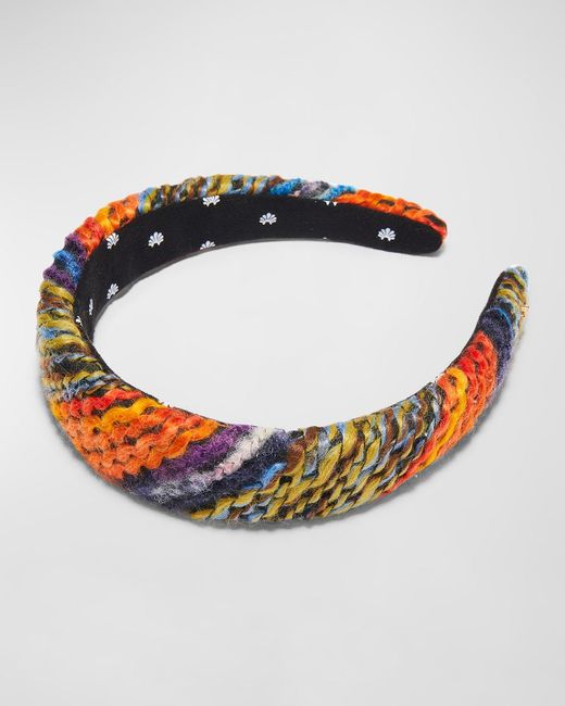 Lele Sadoughi Alice Mixed Yarn Headband in Blue Lyst