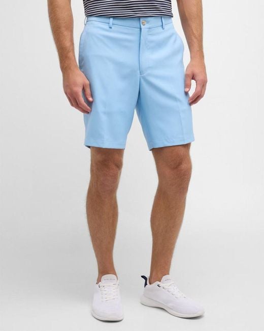 Peter Millar Blue Apos;S Salem High Drape Performance Shorts for men