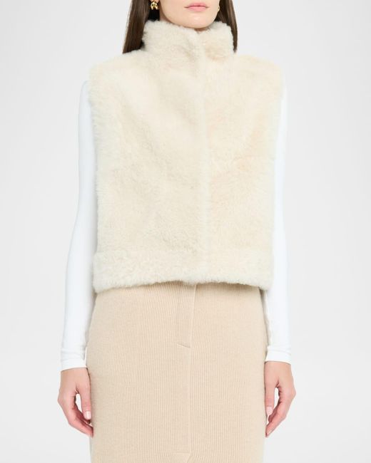 UTZON Natural Victor Reversible Shearling Vest