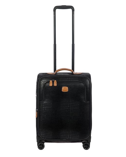 Bric's Black My Safari 21" Expandable Carry-on Spinner for men