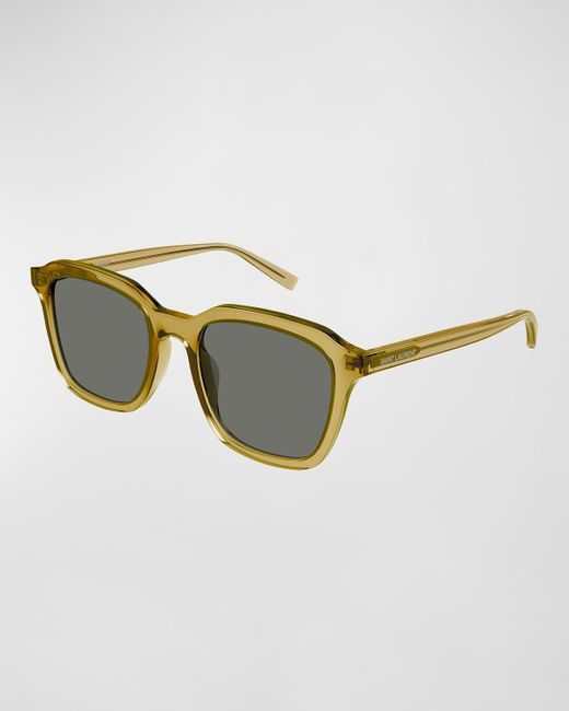 Saint Laurent Multicolor Acetate Rectangle Sunglasses for men