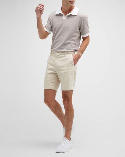 Peter Millar Natural Apos;S Pilot Flat Front Shorts for men