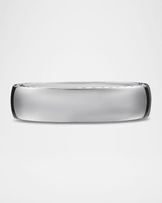 David Yurman Metallic Streamline Band Ring In Silver, 6mm for men