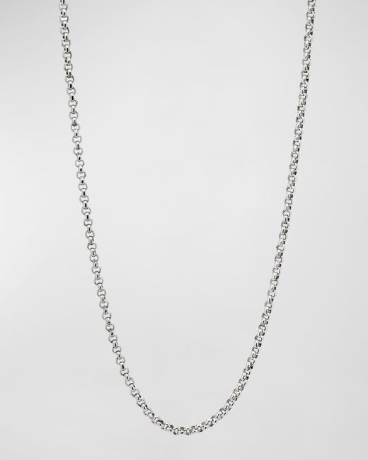 Konstantino White Sterling Adjustable Chain Necklace, 18-20"L