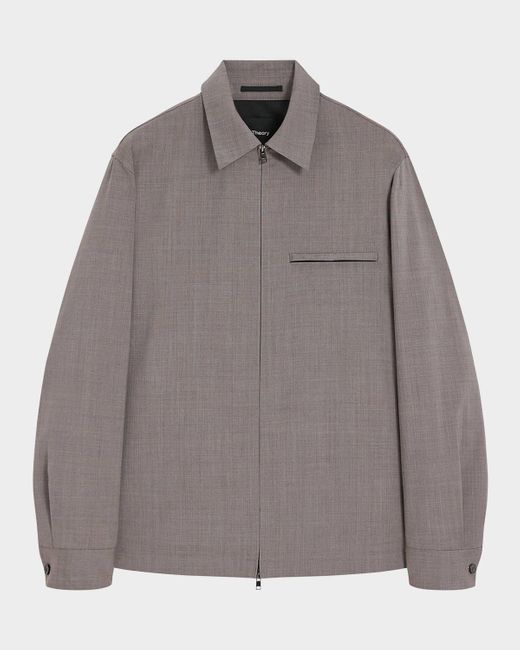 Theory Gray Travel Overshirt for men