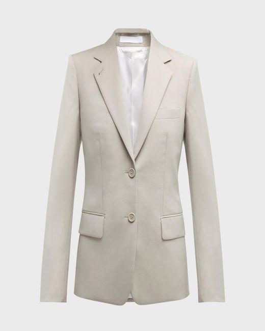 Helmut Lang Blue Classic Single-Breasted Blazer