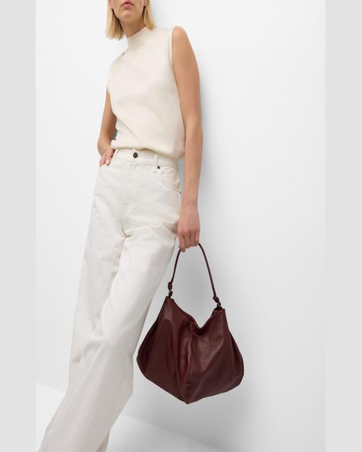 The Row Brown Samia Shoulder Bag