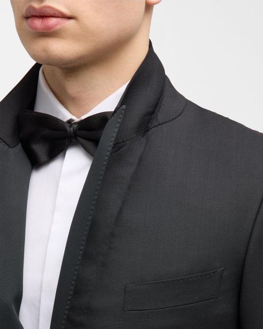 Zegna Black Apos;S Wool-Mohair Solid Tuxedo for men