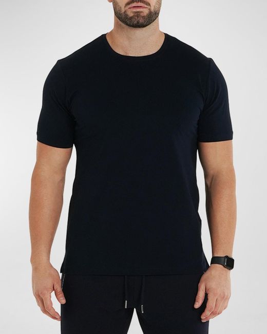 Maceoo Black Simple T-shirt for men