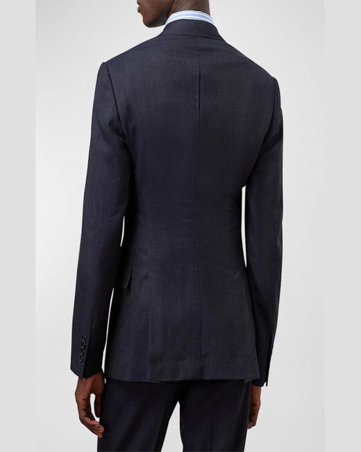 Ralph Lauren Purple Label Blue Kent Hand-Tailored Nailhead Suit for men