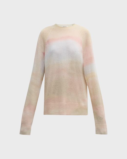 Lafayette 148 New York Natural Raglan-Sleeve Ombre Cashmere Sweater