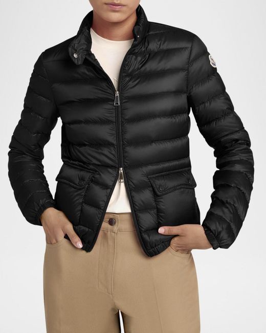 Moncler Black Lans Short Down Jacket