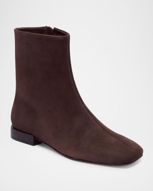 Bernardo Brown Belfast Suede Ankle Booties