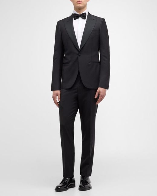 Zegna Black Apos;S Wool-Mohair Solid Tuxedo for men