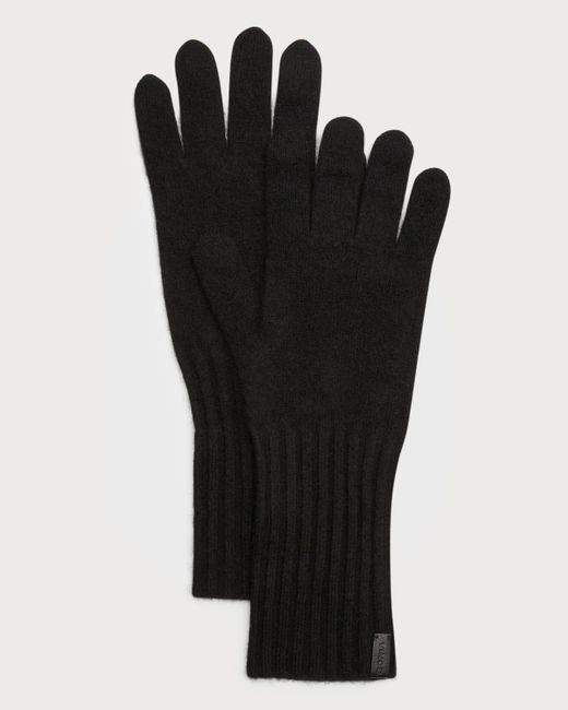Vince Black Cashmere Knit Gloves